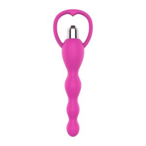 Cadena Anal con Vibración Rosa