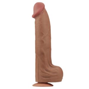 Dildo Dual Density Piel Deslizante Retractil 14