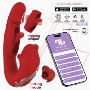 Mouty Vibrador Función Mordisqueo y Flipping con App