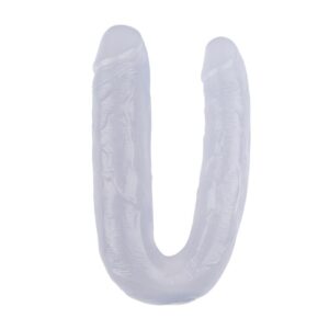 Dildo doble 17.7 - 22.5cm Transparente